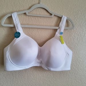 Vanity Fair 71500 Wireless Full Coverage Bra Size 42C White New